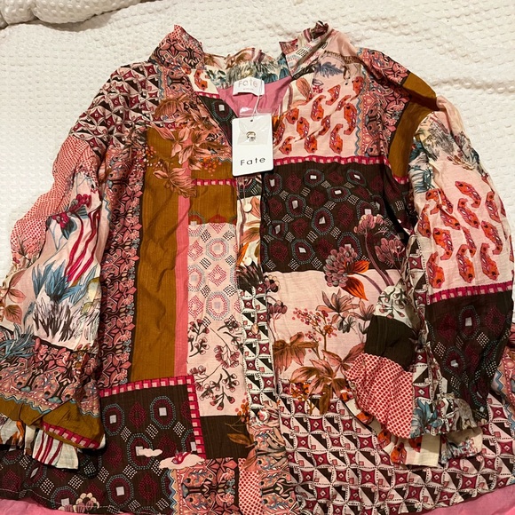 Fate Multicoloured patchwork blouse - Picture 5 of 5